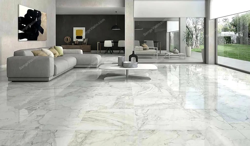 Marble flooring finish