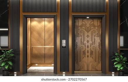 Customized elevator interior