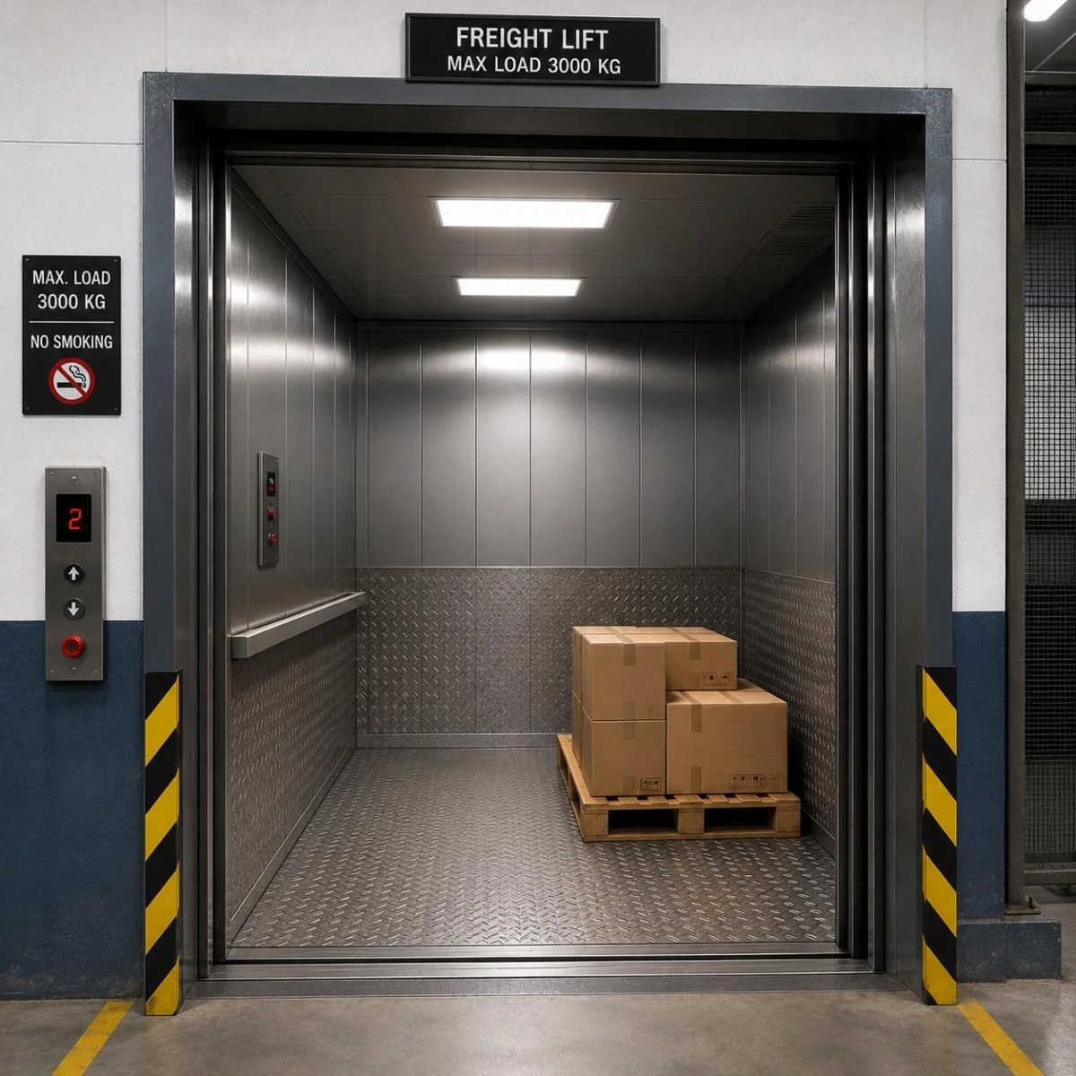 Freight cargo elevator