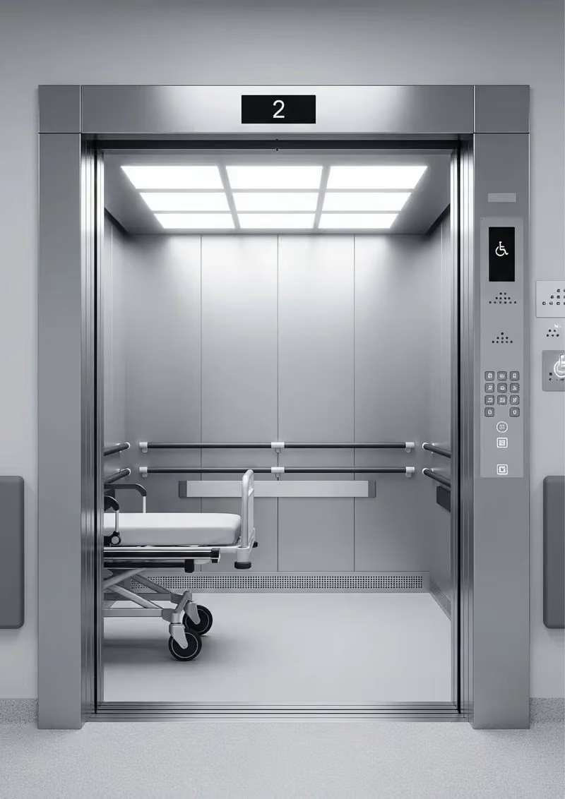 Hospital bed elevator